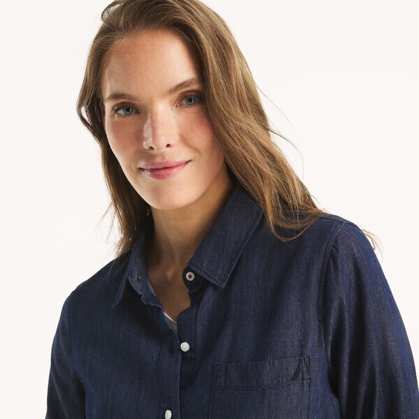 Chambray Button-Up Shirt