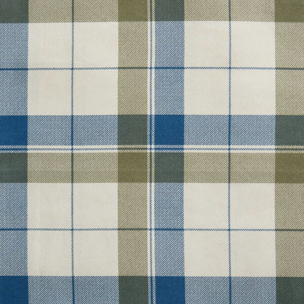 Vintage Trunk Green Plaid Queen Sheet Set