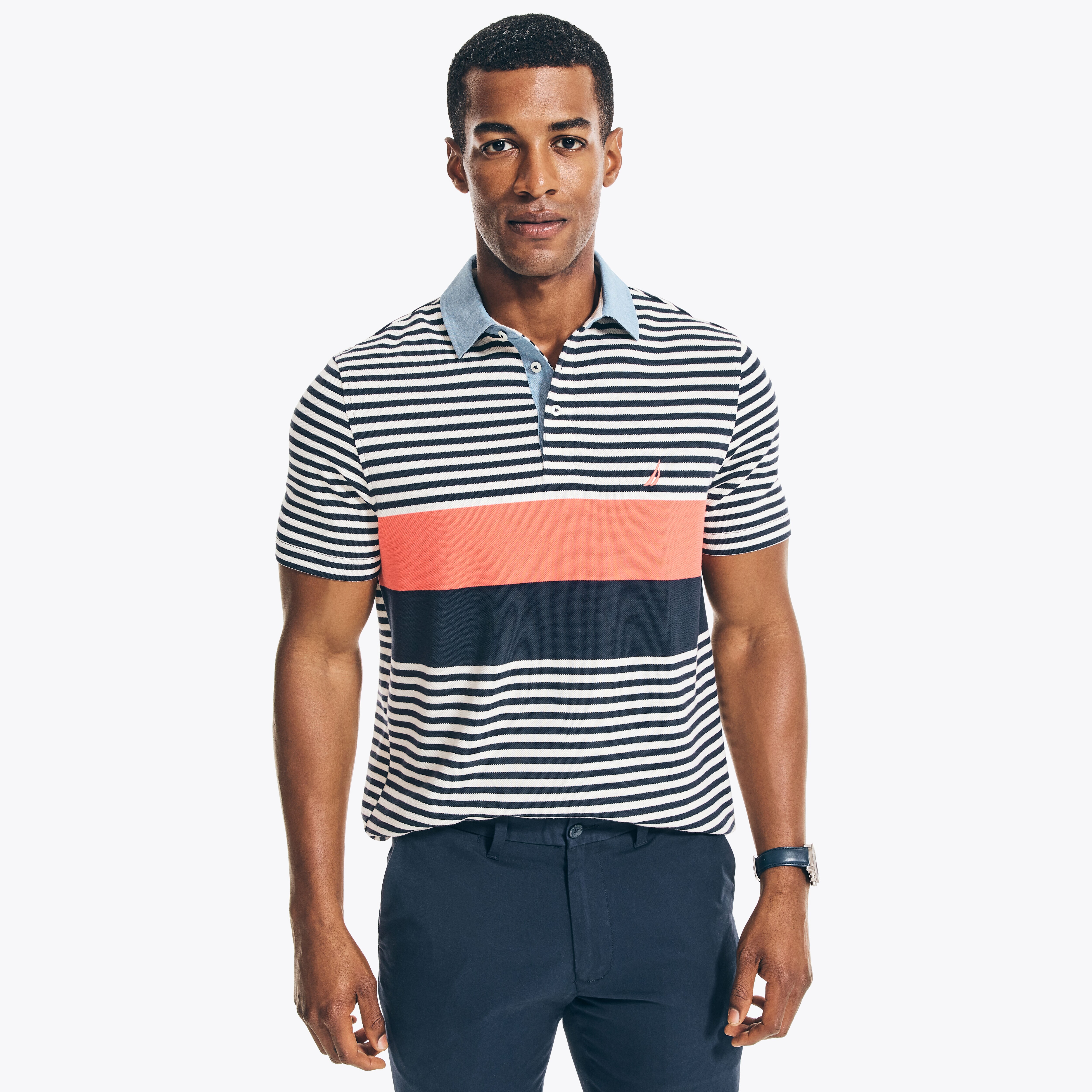 CLASSIC FIT STRIPED POLO | Nautica