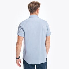 NAVTECH TRIM FIT SOLID SHORT-SLEEVE SHIRT,Delphinium Blue,large
