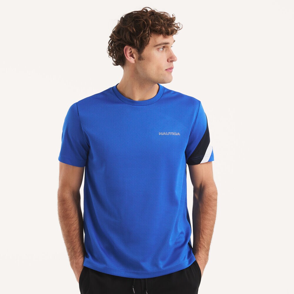 Navtech Crewneck T-Shirt,Bolt Blue,large