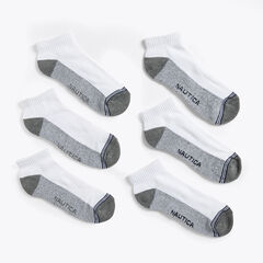 ATHLETIC CORE QUARTER SOCKS, 8-PACK,Dove,large
