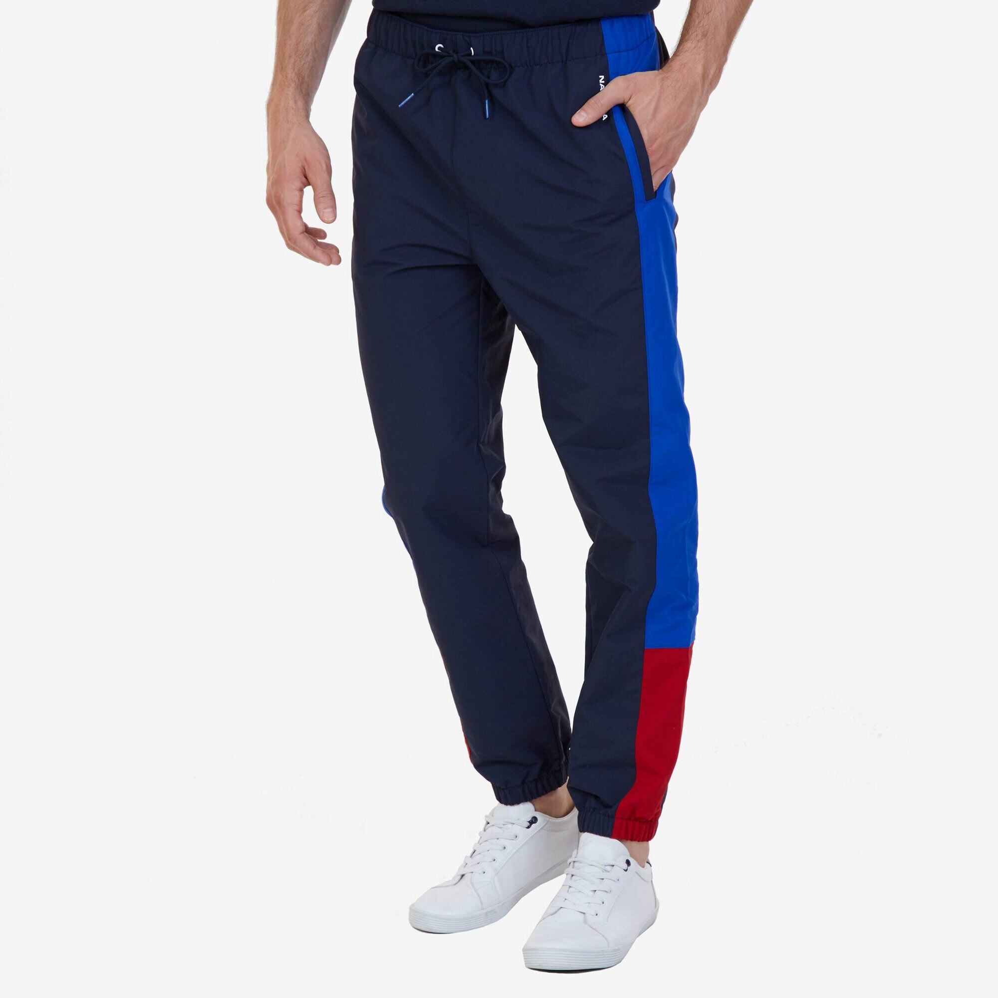 Nautica Slim Fit Water Resistant Heritage Jogger Pant,Navy,large