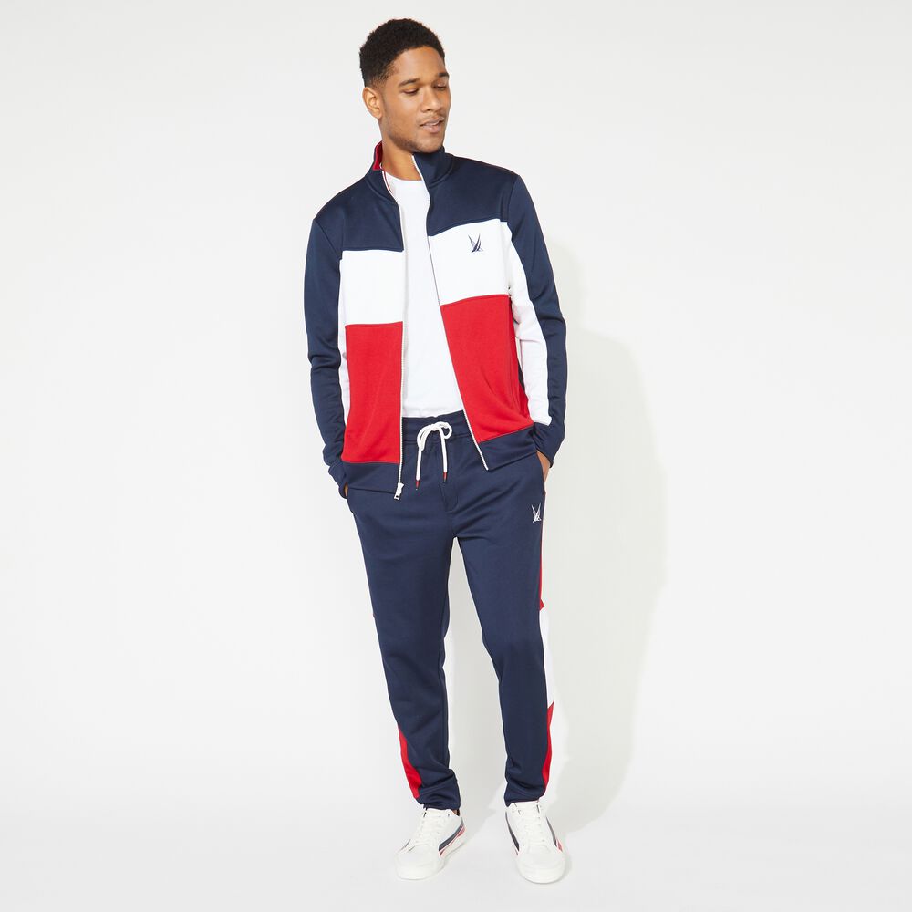 COLORBLOCK SIDE PANEL JOGGER,Navy,large