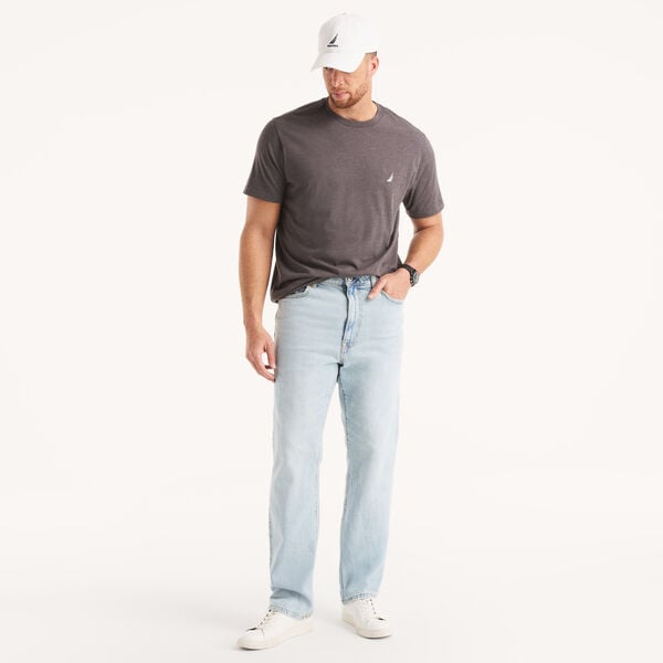 Big & Tall Heather Crewneck Deck T-Shirt