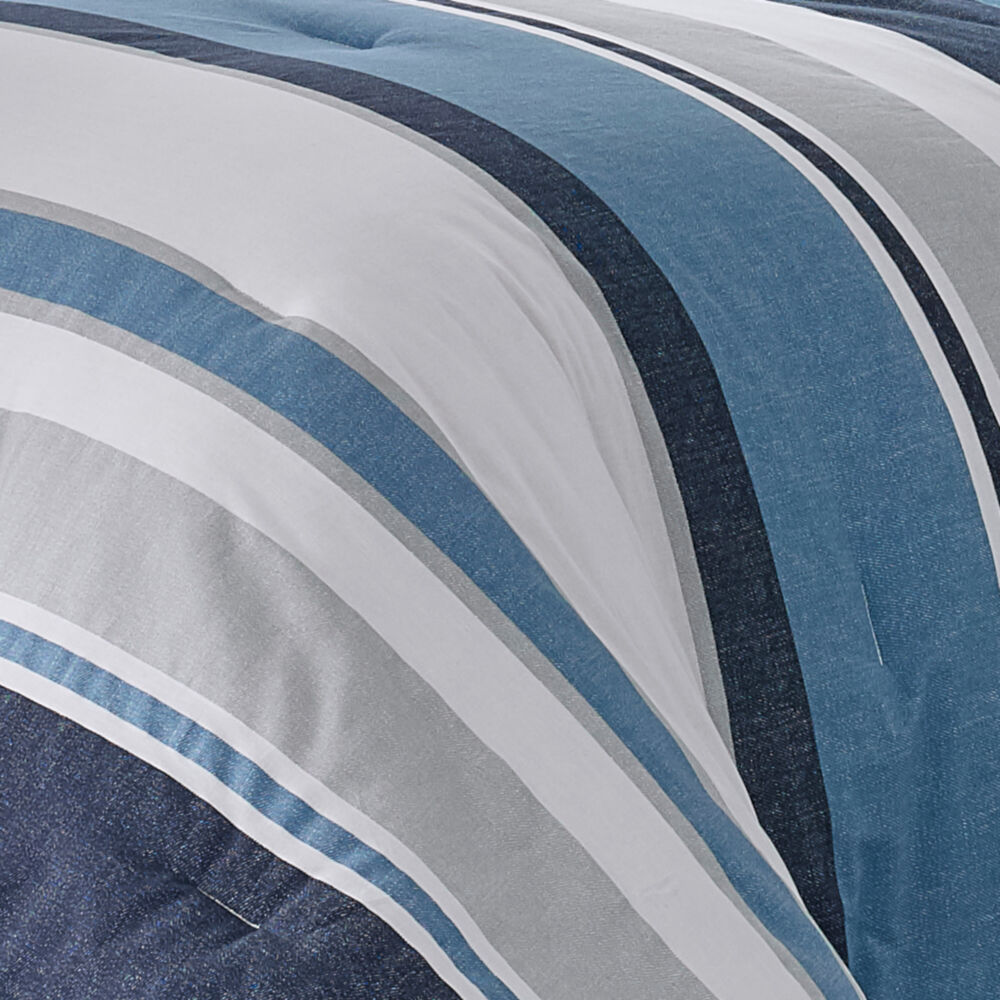 WESTPORT NAVY KING COMFORTER-SHAM BONUS SET,Multi,large