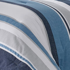 WESTPORT NAVY KING COMFORTER-SHAM BONUS SET,Multi,large