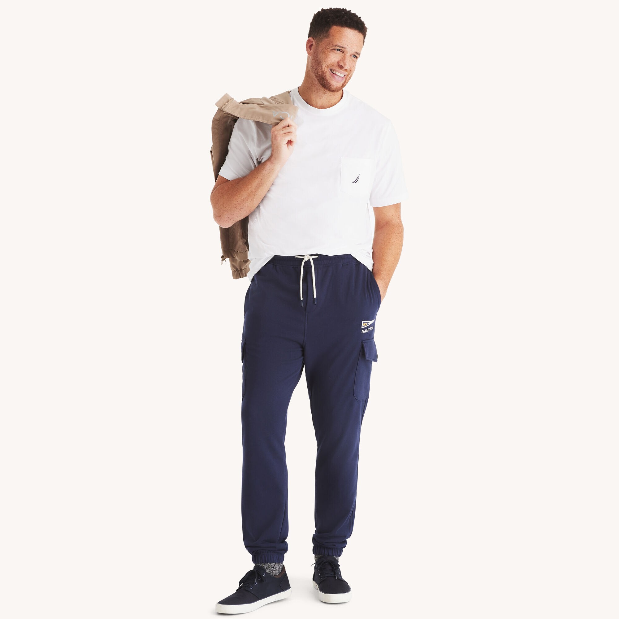 Big & Tall Cargo Jogger,Stellar Blue Heather,large