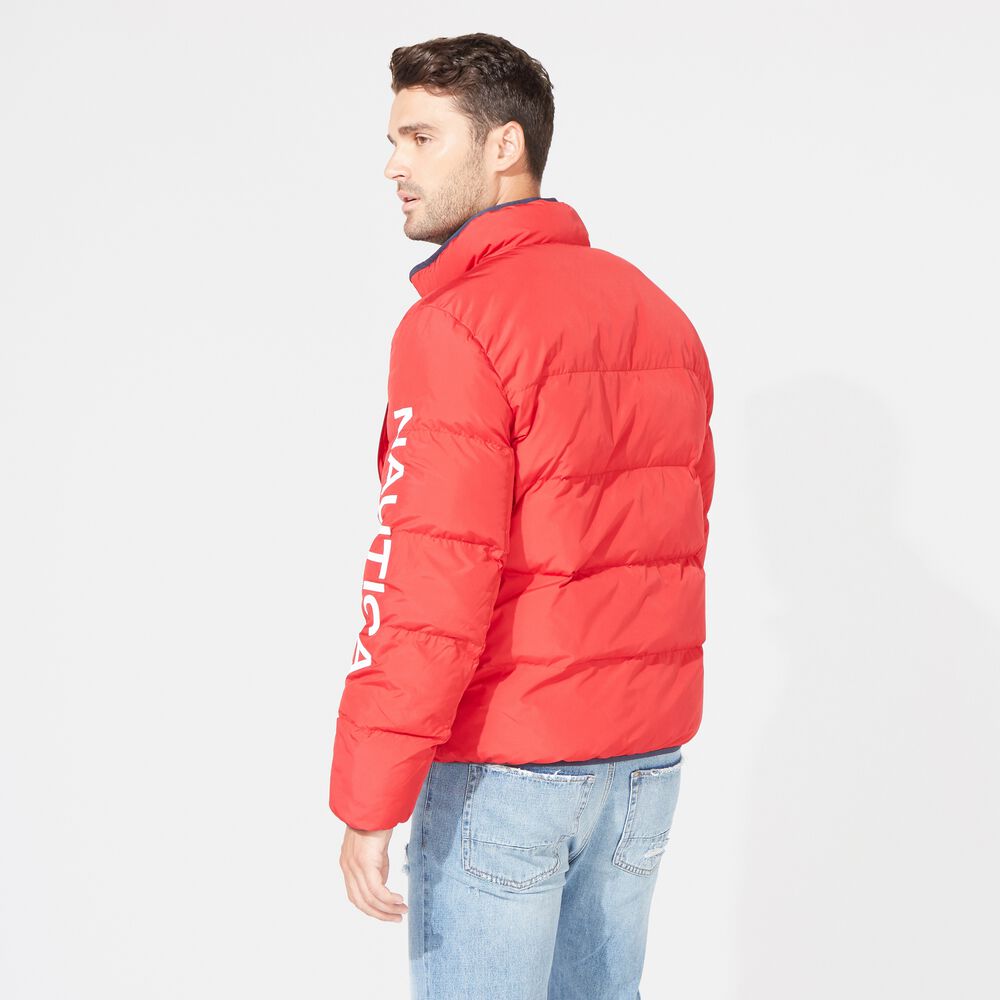PUFFER TEMPASPHERE JACKET,Nautica Red,large