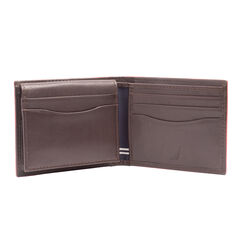 SMOOTH LEATHER PASSCASE,Brown Stone,large