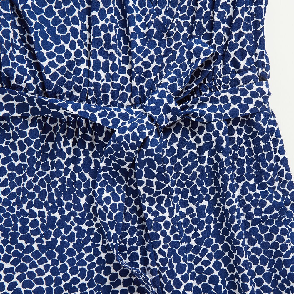 NAUTICA JEANS CO. PRINT WOVEN ROMPER,Blue Depths,large