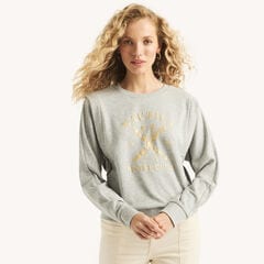 Graphic Crewneck Sweatshirt,Grey Heather,large