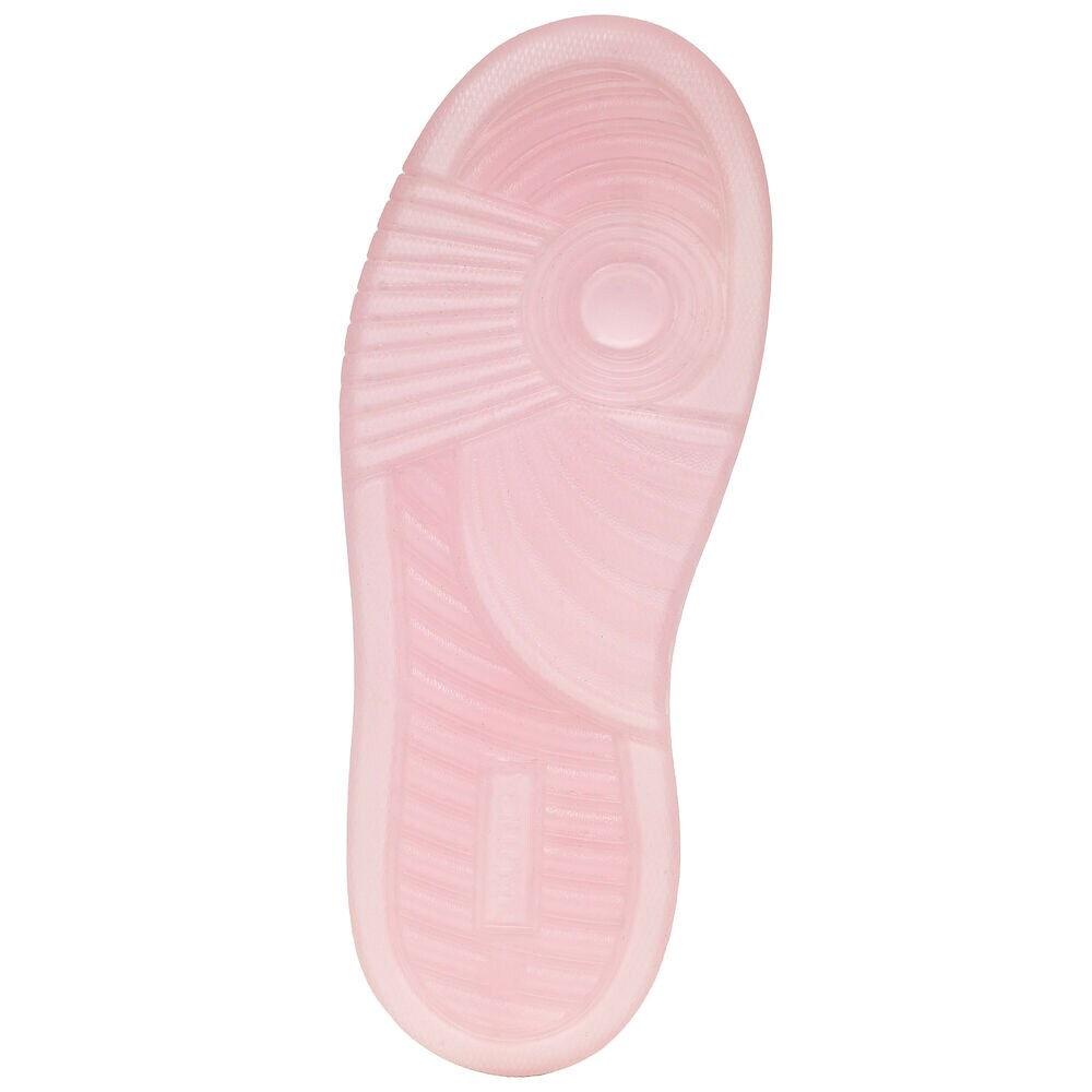 Girls' Logo Lace-Up Sneaker,Bright White,large