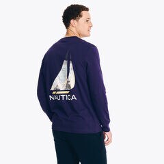 Big & Tall Graphic Pocket Long-Sleeve T-Shirt,Dusty Pink,large
