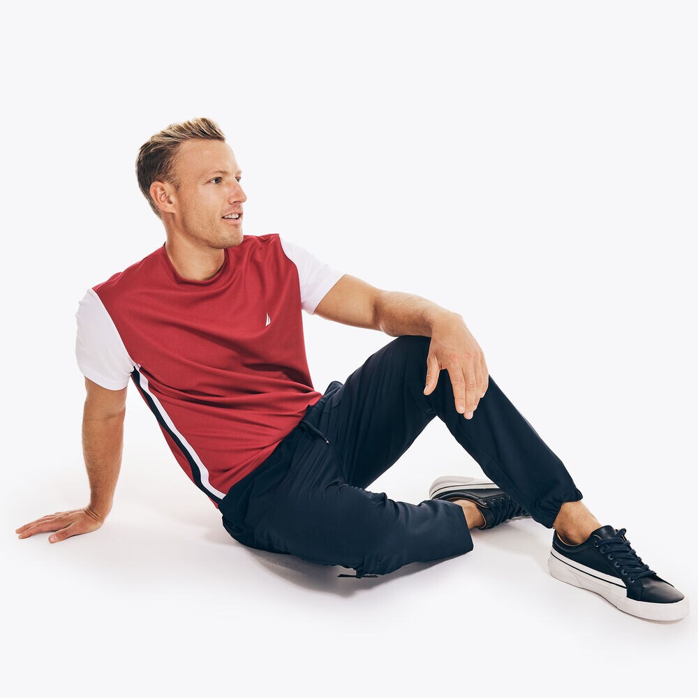 NAVTECH SUSTAINABLY CRAFTED COLORBLOCK T-SHIRT,Assorted B,large