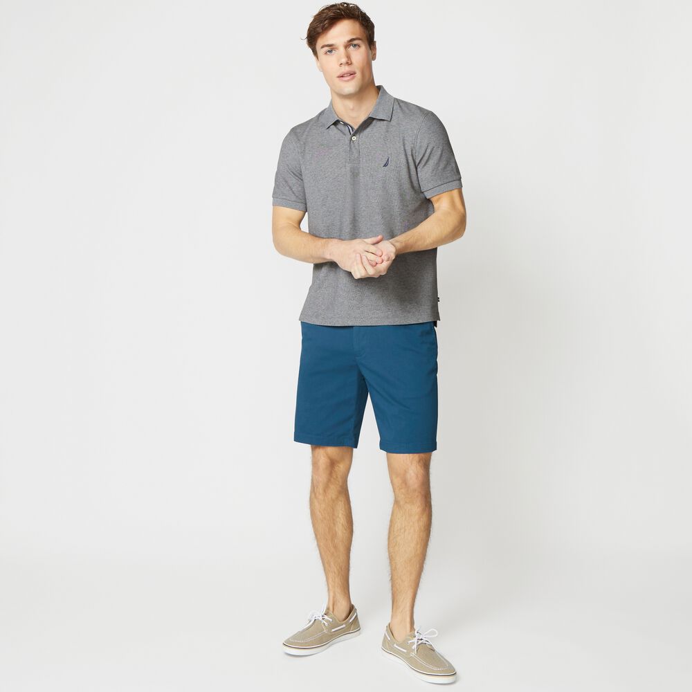 CLASSIC FIT DECK POLO,Charcoal Heather,large