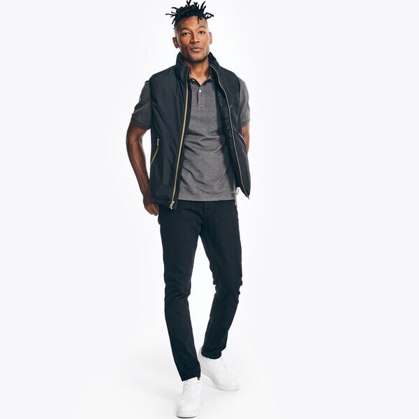 Classic Fit Heather Deck Polo