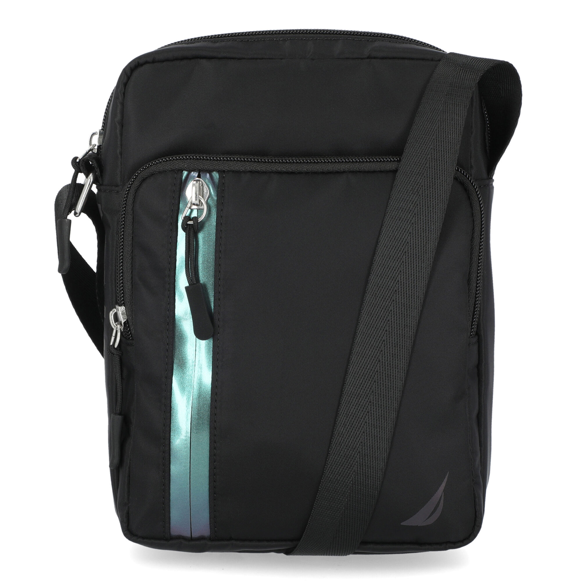 NYLON CROSSBODY BAG,Black,large