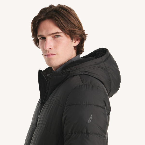 Fleece-Lined Quilted Puffer Jacket