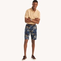 Nautica Jeans Co. 9.5" Printed Ripstop Cargo Short,Stellar Blue Heather,large