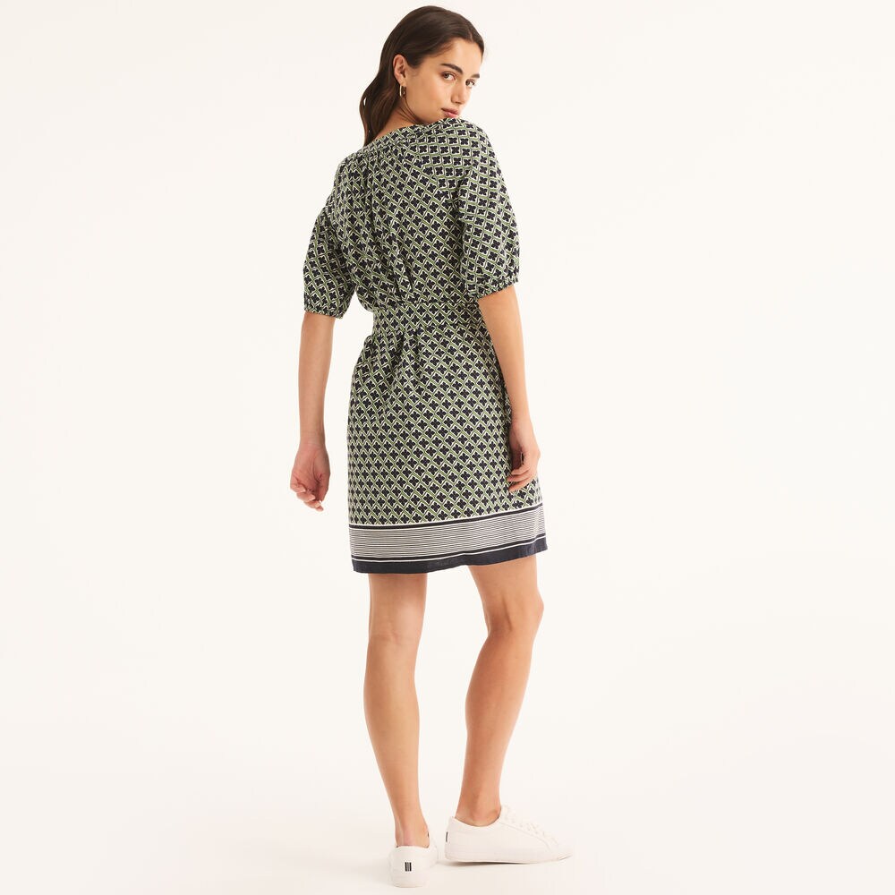Collar Shirt Dress,Light Olive,large