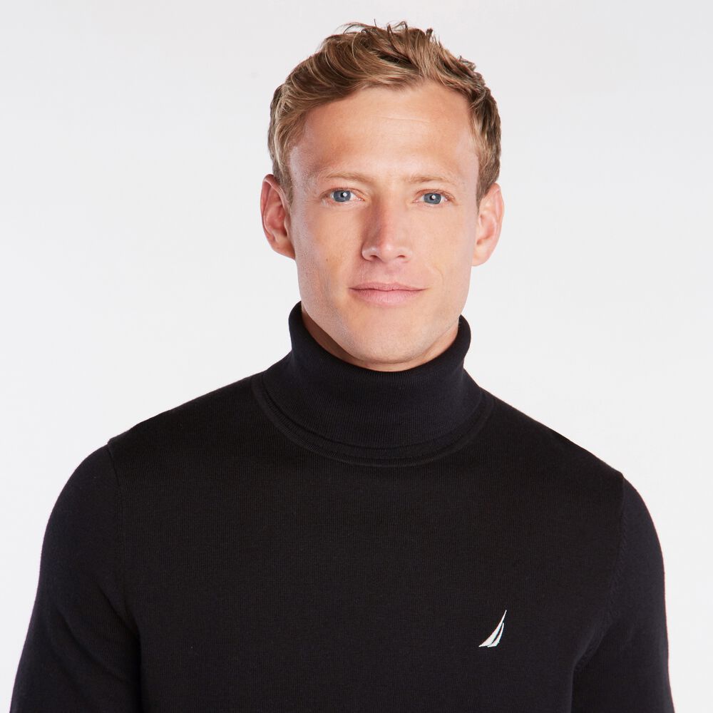 NAVTECH TURTLENECK SWEATER,True Black,large