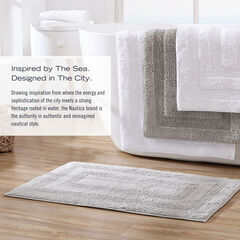 Micellar Solid Grey Reversible Bath Rug Set,Bay Grey,large