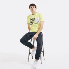 NAUTICA JEANS CO. LOGO GRAPHIC POCKET T-SHIRT,Sun Haze,large