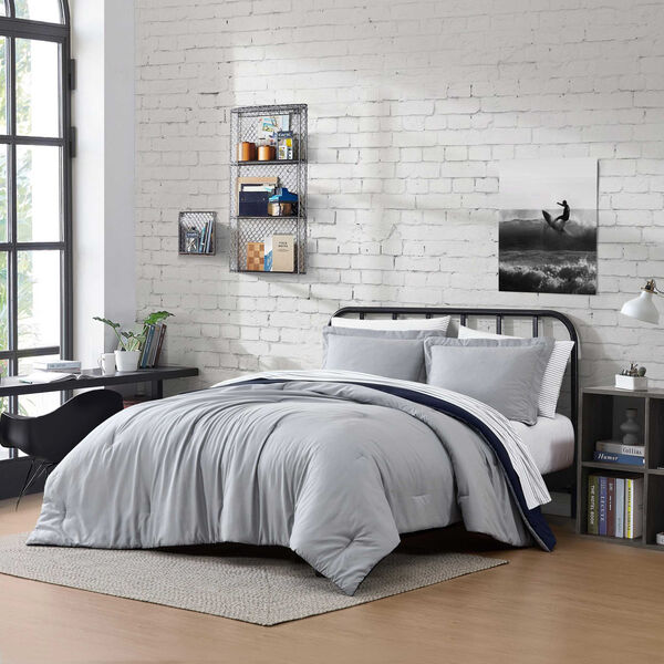 Hayes Gray Queen Comforter Set