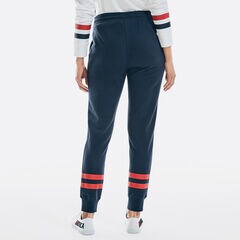 SUSTAINABLY CRAFTED STRIPED SWEATPANT,Stellar Blue Heather,large