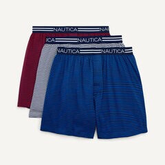Loose Knit Boxer, 3-Pack,Navy Marl,large