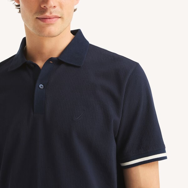 Classic Fit Seersucker Polo