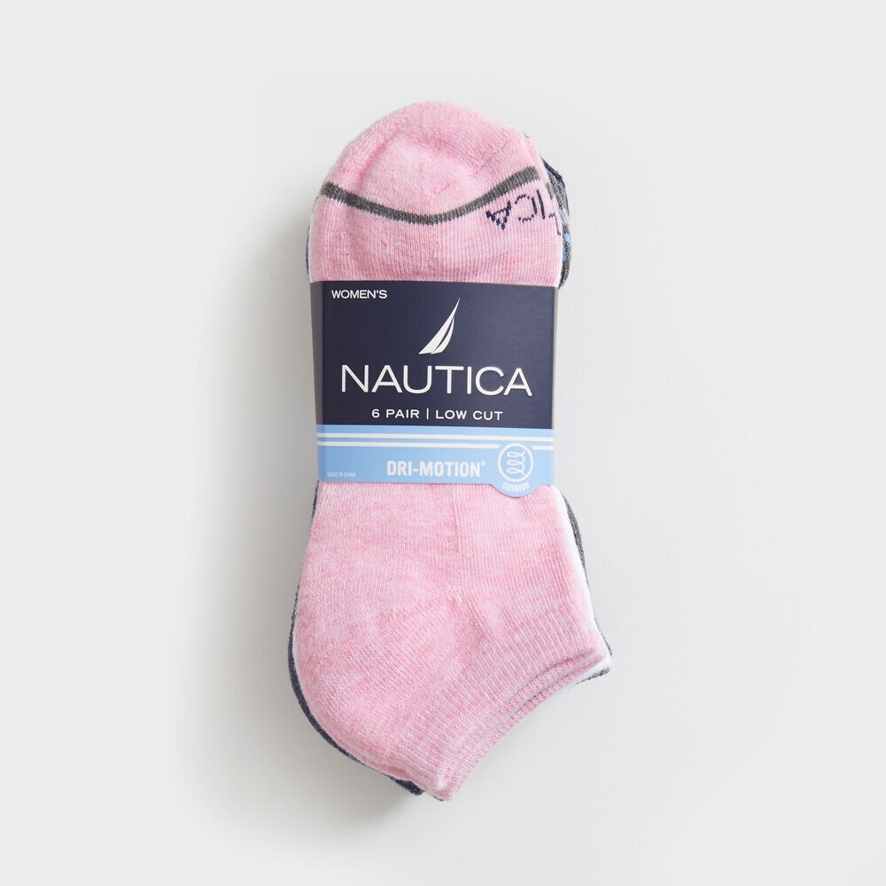 ATHLETIC LOW CUT SOCKS, 6-PACK,Multi,large