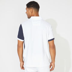 CLASSIC FIT NAVTECH COLORBLOCK POLO,Bright White,large