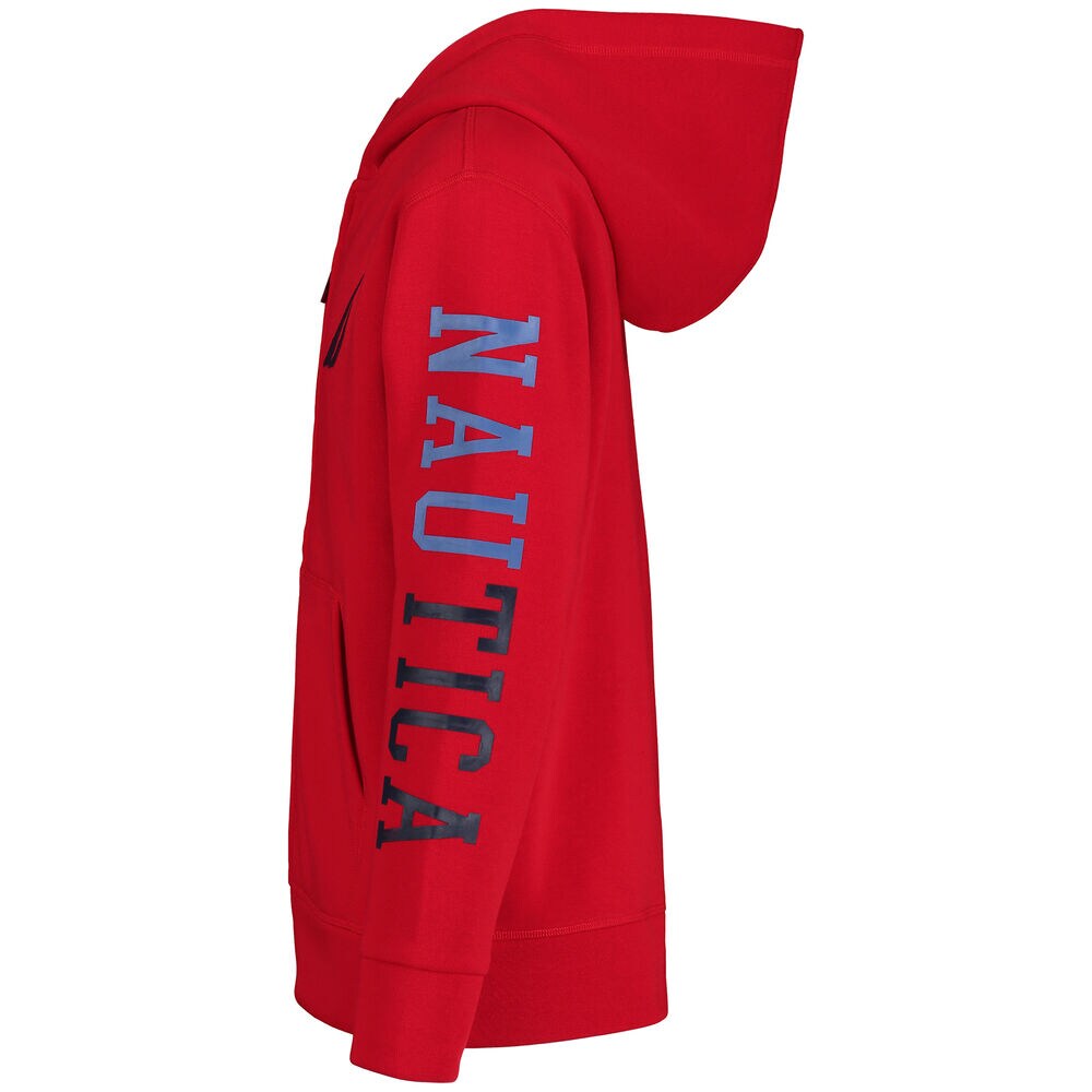 Boys' brand icon Zip-Up Hoodie (8-20),Tango Red,large
