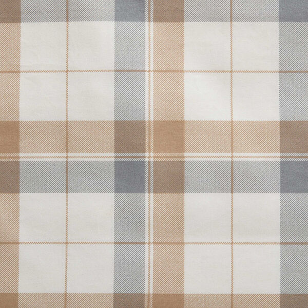 Vintage Trunk Beige Plaid Queen Sheet Set