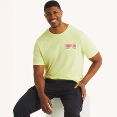 Big & Tall Sailing Regatta Graphic T-Shirt,Light Olive,large