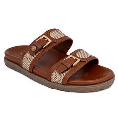 Slip-On Sandal,Dark Brown Heather,large