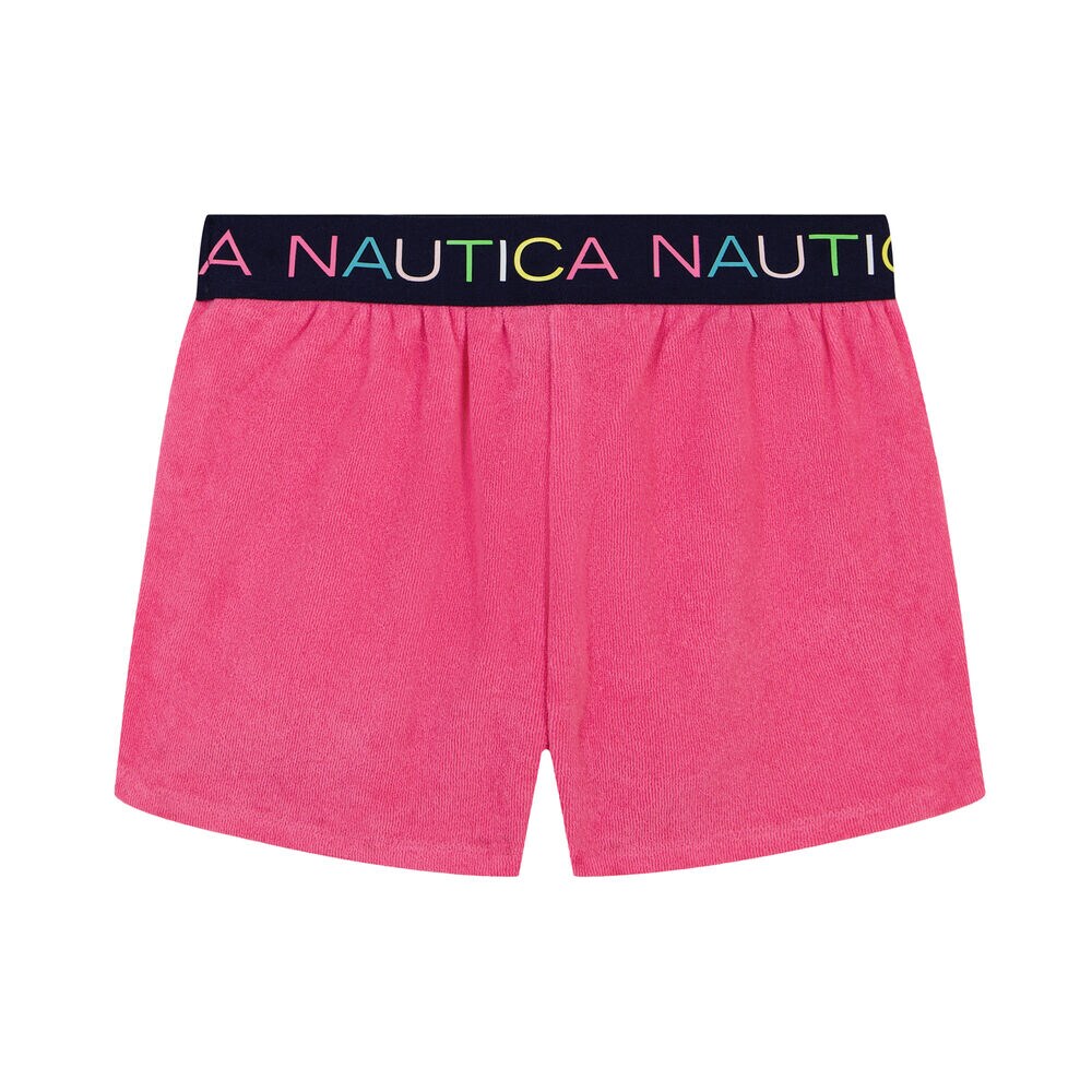 Girls' Logo Pull-On Short (7-16),Rogue Red,large