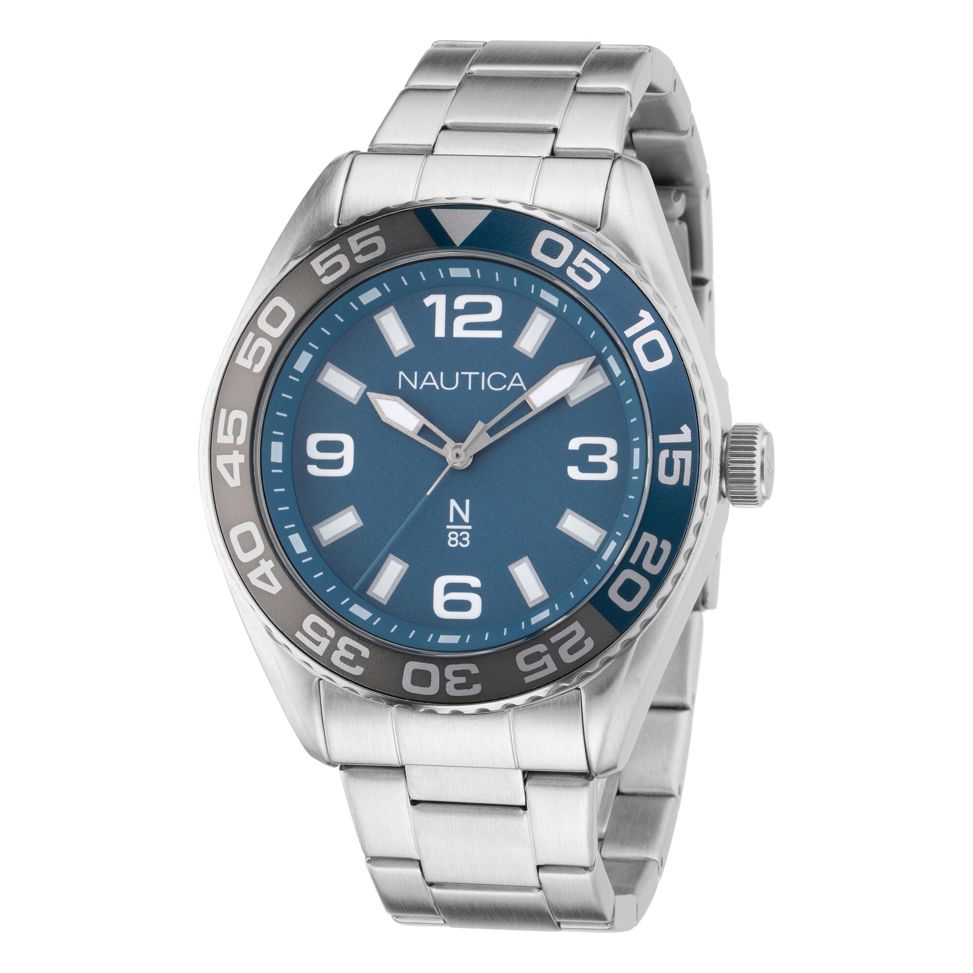 Finn World Recycled Stainless Steel 3-Hand Watch,Multi,large