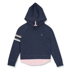 Toddler Girls' French Terry Graphic Hoodie (2T-4T),Majolica,large