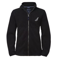 LITTLE BOYS' NAUTEX BRAND ICON ZIP FLEECE (4-7),Black,large