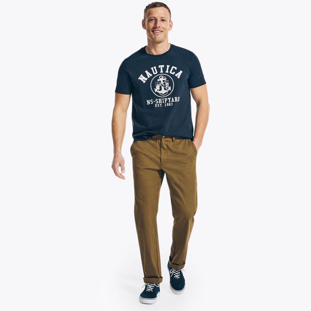 SUSTAINABLY CRAFTED NS-83 GRAPHIC T-SHIRT,Navy,large