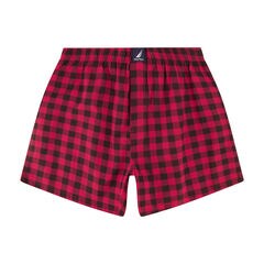 PRINTED WOVEN BOXERS, 3-PACK,Blue Indigo Heather,large