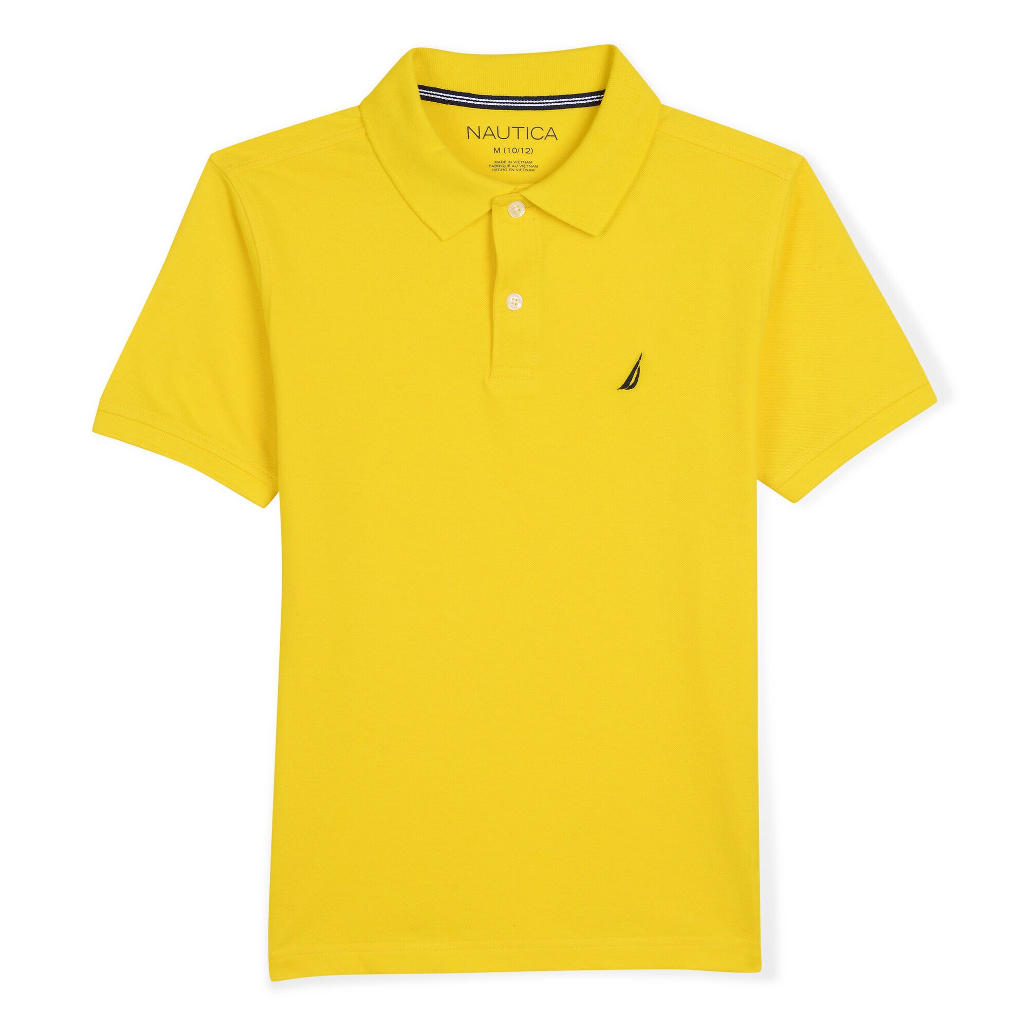 BOYS' STRETCH DECK POLO (8-20),Marigold,large