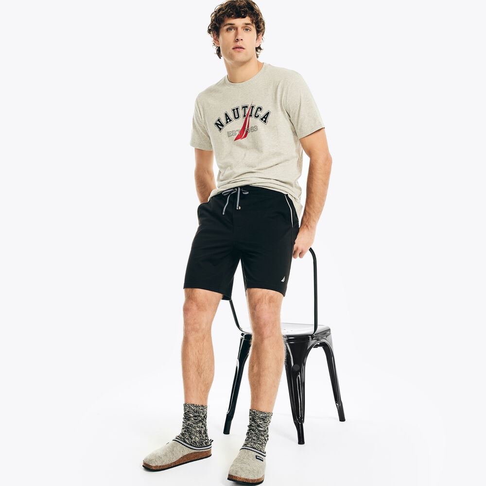Solid Sleep Shorts,True Black,large