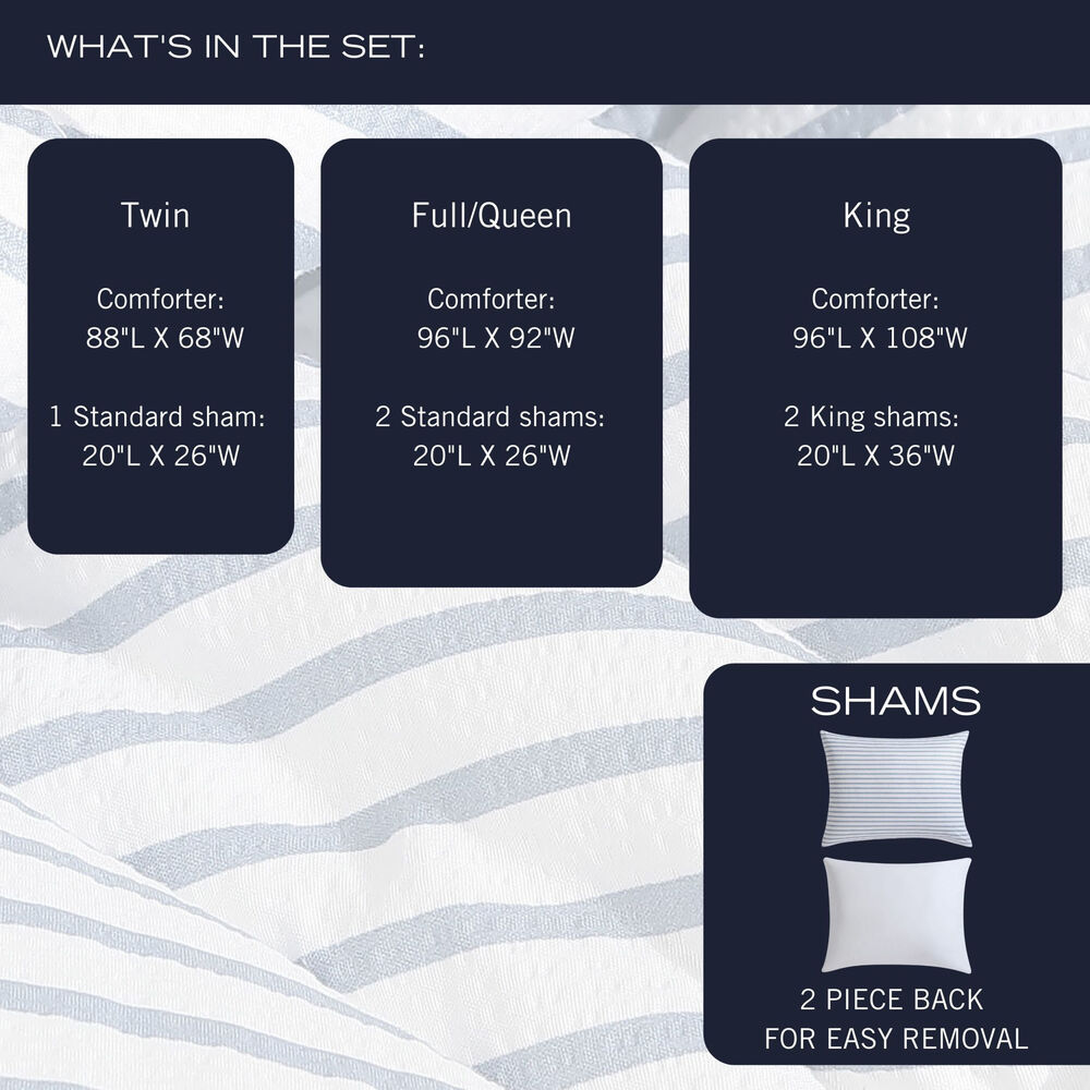 Windsor Blue Twin Comforter & Sham Set,Navy Dusk,large