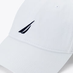 Chino Twill brand icon Cap,Antique White Wash,large