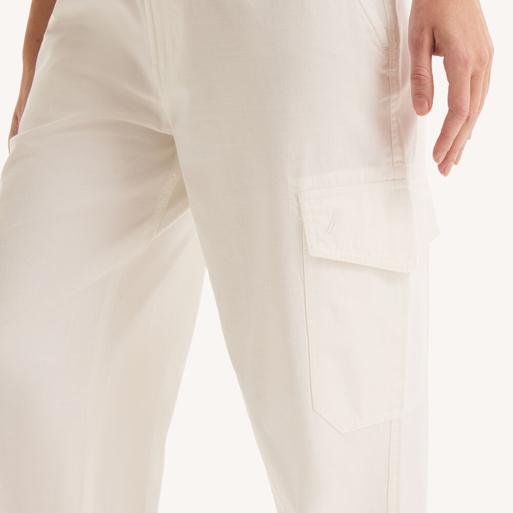 Relaxed Cargo Pant,Bright White,large