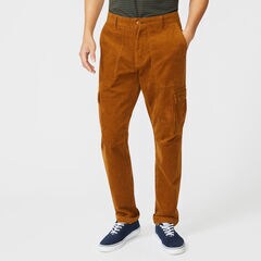 CLASSIC FIT CORDUROY CARGO PANT,Camel Heather,large